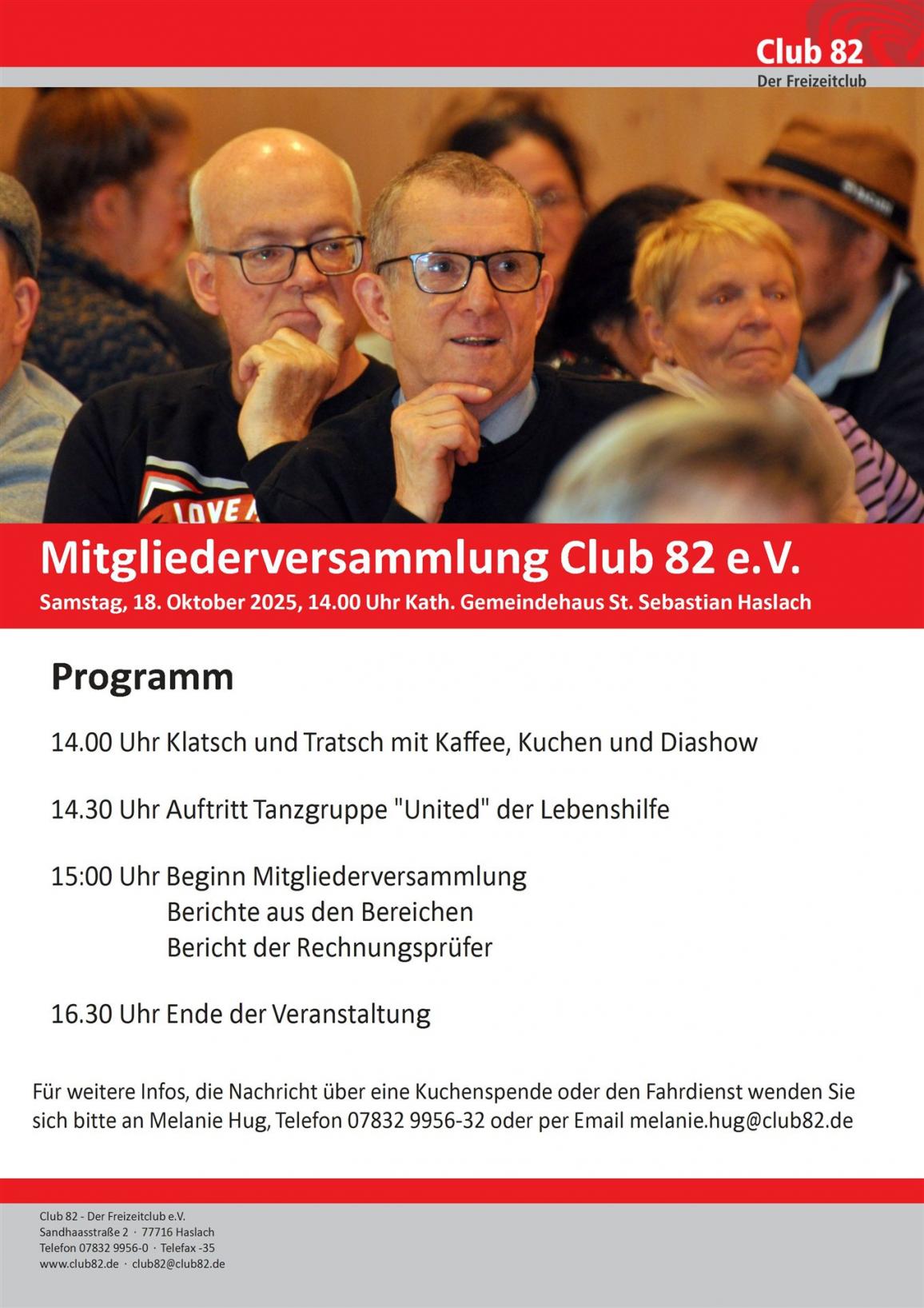 Plakat Mitgliederversammlung